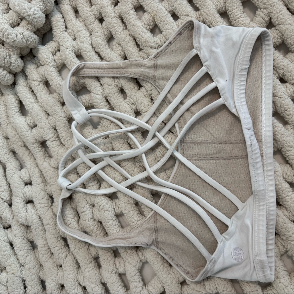 lululemon athletica White Strappy Bra